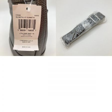  COACH コーチ 2WAYショルダーバッグ ハンドバッグ 巾着式 バケツ型 CE589 メタリックガンメタル