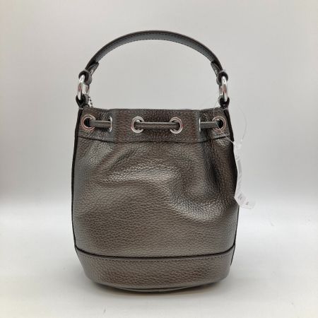 COACH コーチ 2WAYショルダーバッグ ハンドバッグ 巾着式 バケツ型 CE589 メタリックガンメタル