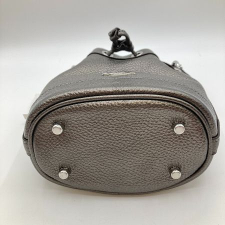  COACH コーチ 2WAYショルダーバッグ ハンドバッグ 巾着式 バケツ型 CE589 メタリックガンメタル