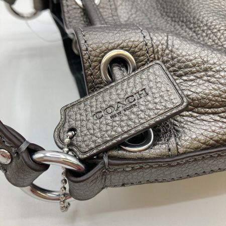  COACH コーチ 2WAYショルダーバッグ ハンドバッグ 巾着式 バケツ型 CE589 メタリックガンメタル