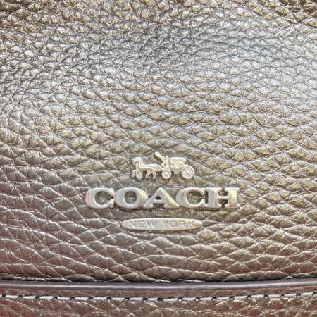  COACH コーチ 2WAYショルダーバッグ ハンドバッグ 巾着式 バケツ型 CE589 メタリックガンメタル
