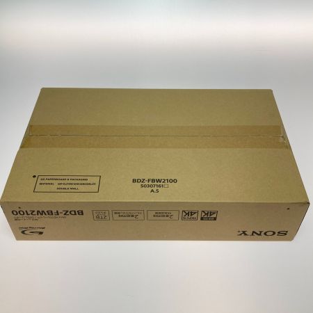  SONY ソニー ブルーレイディスクレコーダー 2TBHDD BDZ-FBW2100 4Kチューナー内蔵