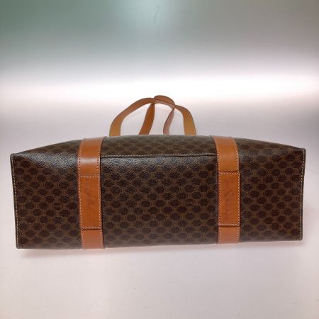  CELINE セリーヌ マカダム柄 モノグラム トートバッグ M95 ブラウン