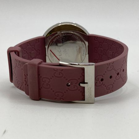  GUCCI グッチ Uプレイ ユープレイ クォーツ レディース 腕時計 129.4 パープル