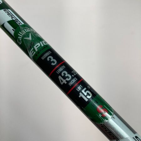  Callaway キャロウェイ GBB EPIC STAR 3FW 15° フェアウェイウッド Speeder EVOLUTION for GBB S カバー付