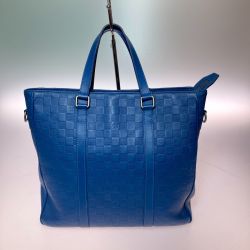 ◎◎ LOUIS VUITTON ルイヴィトン ダミエ アンフィニ タダオPM 2WAYショルダーバッグ トートバッグ N41352 ネイビー Cランク