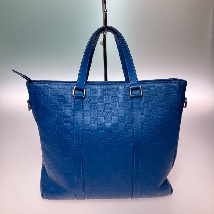 LOUIS VUITTON ルイヴィトン ダミエ アンフィニ タダオPM 2WAYショルダーバッグ トートバッグ N41352  ネイビー｜中古｜なんでもリサイクルビッグバン