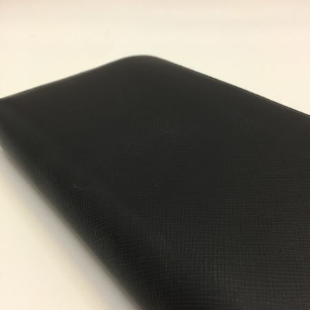  PRADA プラダ リボン ラウンドファスナー財布 レディース 長財布 1ML506 サフィアーノ レザー  1ML506 ブラック 中古品