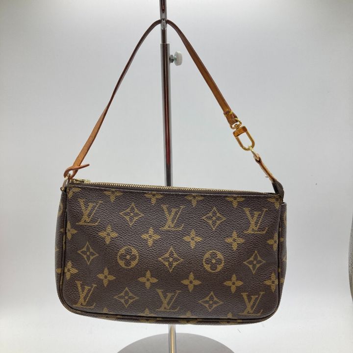 中古】 LOUIS VUITTON ルイヴィトン モノグラム ポシェット アクセソワール アクセサリーポーチ M51980  ブラウン｜総合リサイクルショップ なんでもリサイクルビッグバン オンラインストア