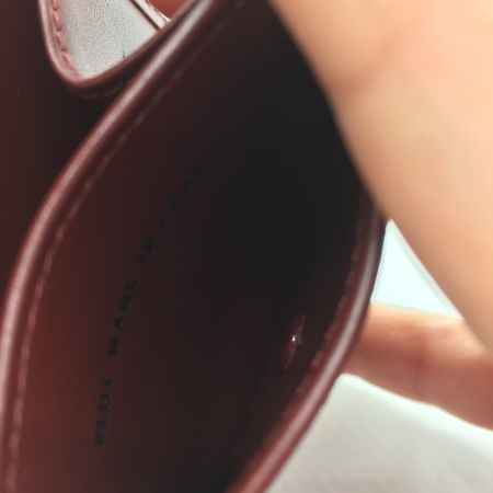  Cartier カルティエ  マストライン 小銭入れ レザー コインケース ボルドー×ゴールド  箱  L3000464 ボルドー 中古品 箱付