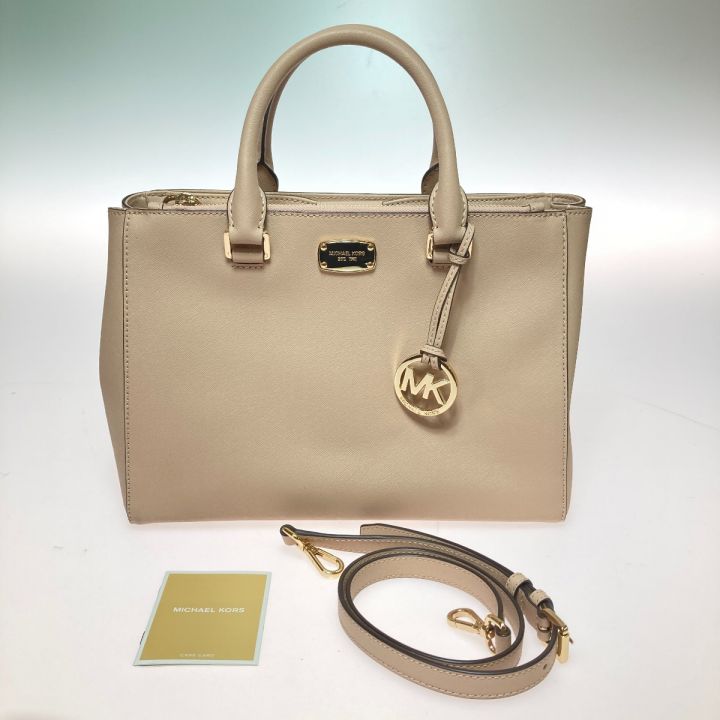 MICHAEL KORS マイケルコース 2WAYバッグ ハンドバッグ ショルダーバッグ レディース 35S6GS0T2L  ベージュ｜中古｜なんでもリサイクルビッグバン