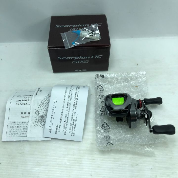 美品■シマノ 21 スコーピオンDC 151XG 　SHIMANO　ベイトリール シマノ 21スコーピオンDC 151XG /Z428M ブラックバス バス バス