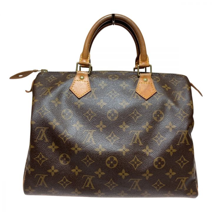 LOUIS VUITTON ルイヴィトン モノグラム スピーディ30 ボストンバッグ 鍵付 M41526 ブラウン｜中古｜なんでもリサイクルビッグバン