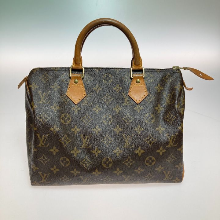 LOUIS VUITTON ルイヴィトン モノグラム スピーディ30 ボストンバッグ 鍵付 M41526 ブラウン｜中古｜なんでもリサイクルビッグバン