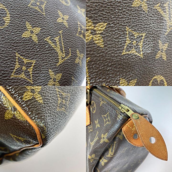 LOUIS VUITTON ルイヴィトン モノグラム スピーディ30 ボストンバッグ 鍵付 M41526 ブラウン｜中古｜なんでもリサイクルビッグバン