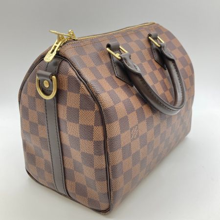  LOUIS VUITTON ルイヴィトン ダミエ エベヌ スピーディ・バンドリエール25 ハンドバッグ ストラップ付  N41368 ブラウン
