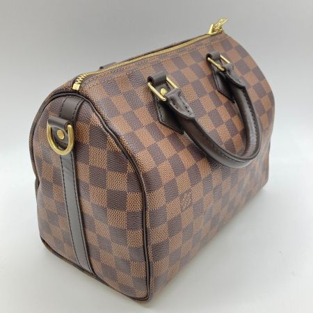  LOUIS VUITTON ルイヴィトン ダミエ エベヌ スピーディ・バンドリエール25 ハンドバッグ ストラップ付  N41368 ブラウン