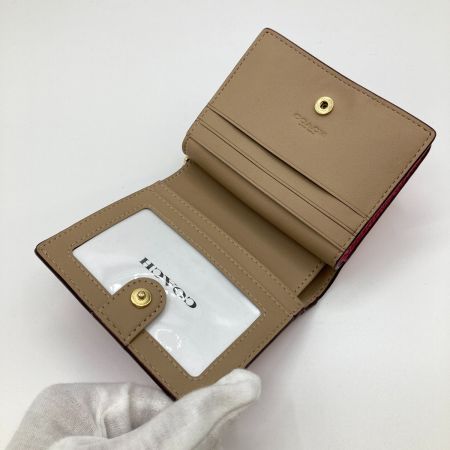  COACH コーチ スナップ ウォレット 2つ折り財布 財布 C2862 ピンク