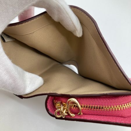  COACH コーチ スナップ ウォレット 2つ折り財布 財布 C2862 ピンク