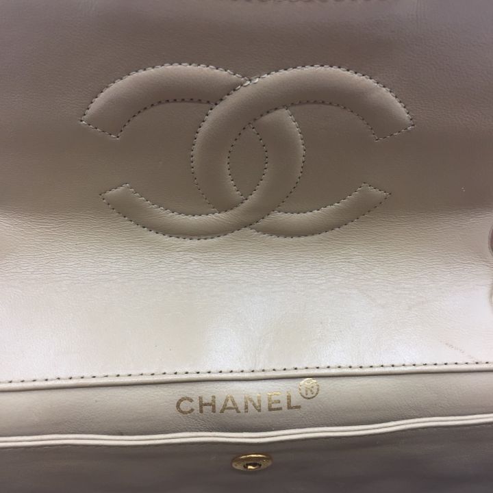 CHANEL シャネル ショルダーバッグ ライトベージュ/GD金具 レディース CHANEL シャネル ショルダーバッグ シングルフラップマトラッセ