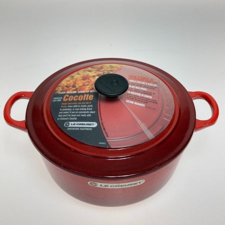  LE CREUSET ルクルーゼ ココットロンド 22cm 3.4L レッド