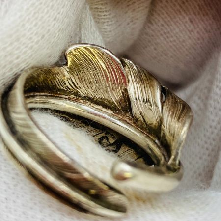  LARRY SMITH KAZEKIRI FEATHER PINKIE RING フェザーリング 9号 箱付