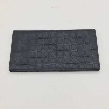  Salvatore Ferragamo サルヴァトーレフェラガモ 長札入れ 財布　メンズ　レザー　箱付 669412 ブラック
