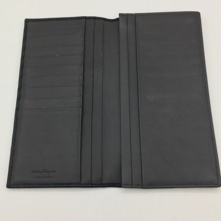  Salvatore Ferragamo サルヴァトーレフェラガモ 長札入れ 財布　メンズ　レザー　箱付 669412 ブラック