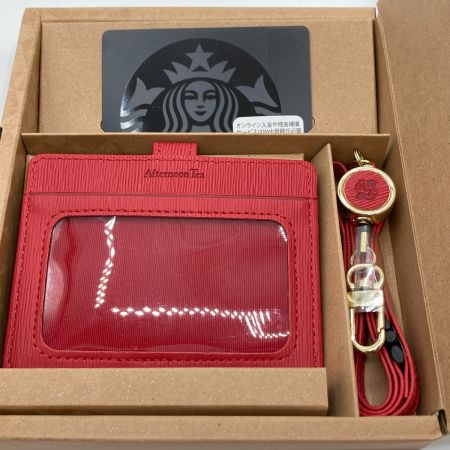  STARBUCKS スターバックス カード 2015年 カード＆ IDカードホルダー PIN未削り レッド 904