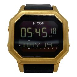 ◎◎ NIXON ニクソン サイレン SS クォーツ レディース 腕時計  A1211-513-00 ブラック x ゴールド Aランク