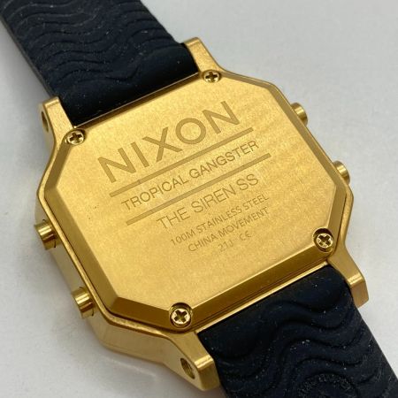  NIXON ニクソン サイレン SS クォーツ レディース 腕時計  A1211-513-00 ブラック x ゴールド