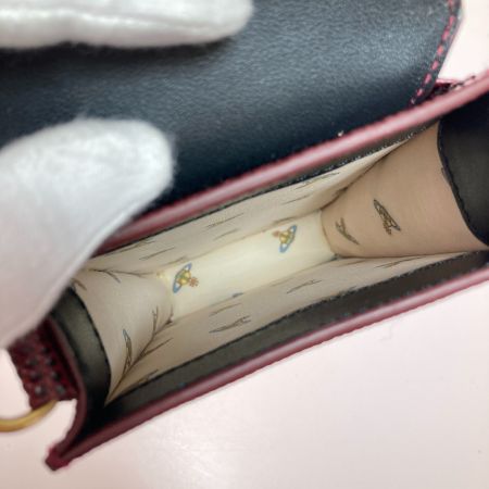  Vivienne Westwood ヴィヴィアン・ウエストウッド ショルダーバッグ スマホショルダー バッグ レディース LIZARD PHONE BAG 箱付 バーガンディ