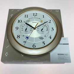 ◎◎ EMPEX エンペックス メロディ気象台EX 掛け時計 BW-5208 シャンパンゴールド Bランク