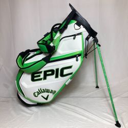 ◎◎ Callaway キャロウェイ Epic Staff スタンドバッグ キャディバッグ 5分割 グリーン x ホワイト 9.5型 3.5kg Bランク