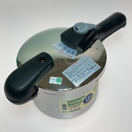 パール金属 ステンレス製 片手圧力鍋3.5L 5合炊き H-3552
