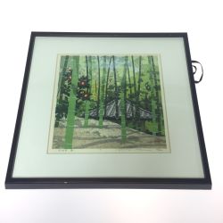 ◎◎  井堂雅夫　絵画　嵯峨野　椿　95　73/150 額縁傷あり　汚れあり Cランク