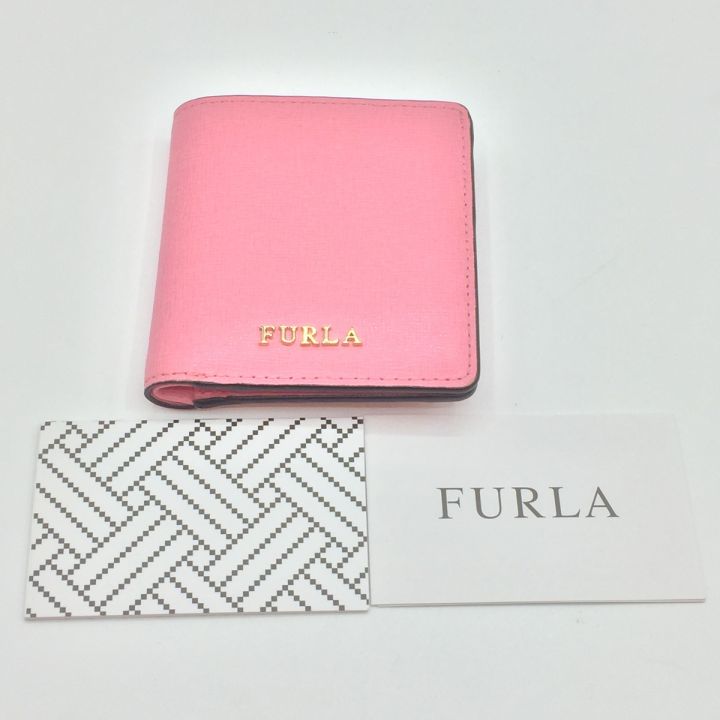 FURLA フルラ 2つ折り財布 ミニウォレット ピンク｜中古｜なんでもリサイクルビッグバン