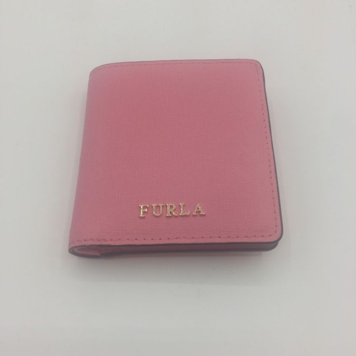 FURLA フルラ 2つ折り財布 ミニウォレット ピンク｜中古｜なんでもリサイクルビッグバン