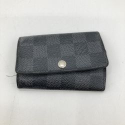 ◎◎ LOUIS VUITTON ルイヴィトン ダミエ・グラフィット ミュルティクレ6 キーケース 6連 N62662 ブラック Cランク