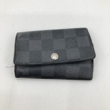  LOUIS VUITTON ルイヴィトン ダミエ・グラフィット ミュルティクレ6 キーケース 6連 N62662 ブラック