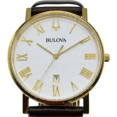  BULOVA ブローバ クォーツ メンズ  腕時計 箱付 97B183 Bランク