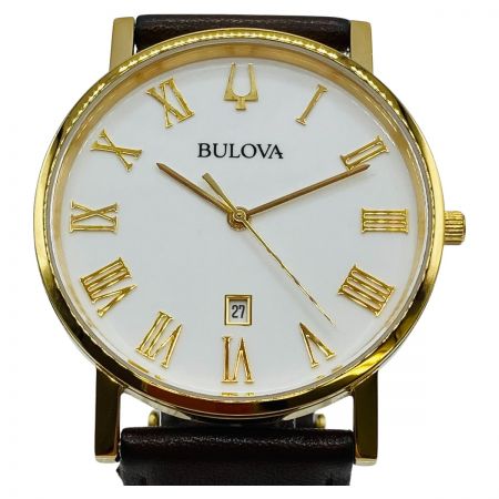  BULOVA ブローバ クォーツ 腕時計 ユニセックス 箱付 97B183