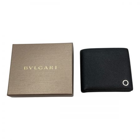  BVLGARI ブルガリ ブルガリ・ブルガリ マン 2つ折り財布 メンズ 財布 30396 ブラック x ロイヤルブルー