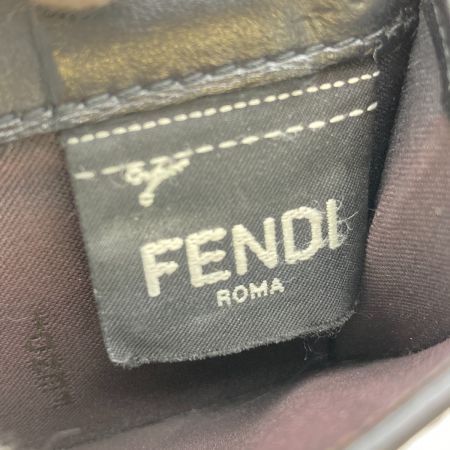  FENDI フェンディ 三つ折り財布 ミニ財布 F is Fendi FFロゴ エンボス ズッカ柄 8M0395･A659 MAYA/BLACK