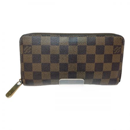  LOUIS VUITTON ルイヴィトン ダミエ ジッピーウォレット 財布 長財布 ラウンドファスナー N60015 ブラウン