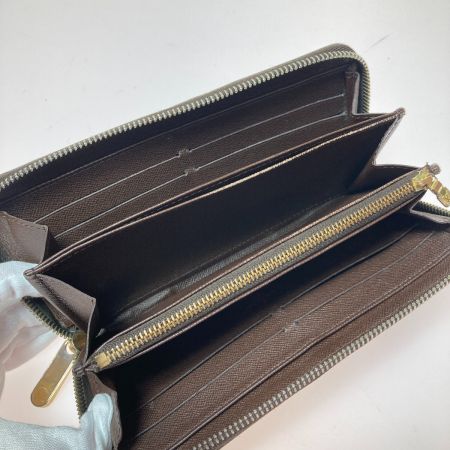  LOUIS VUITTON ルイヴィトン ダミエ ジッピーウォレット 財布 長財布 ラウンドファスナー N60015 ブラウン