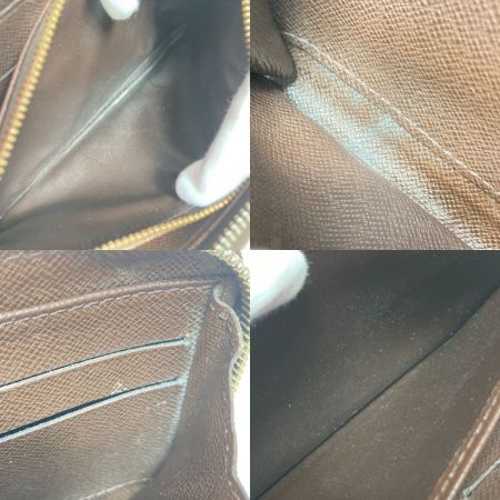  LOUIS VUITTON ルイヴィトン ダミエ ジッピーウォレット 財布 長財布 ラウンドファスナー N60015 ブラウン