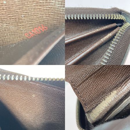 LOUIS VUITTON ルイヴィトン ダミエ ジッピーウォレット 財布 長財布 ラウンドファスナー N60015 ブラウン