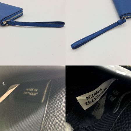  COACH コーチ ラウンドファスナー財布　 F59724 ブルー