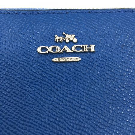  COACH コーチ ラウンドファスナー財布　 F59724 ブルー